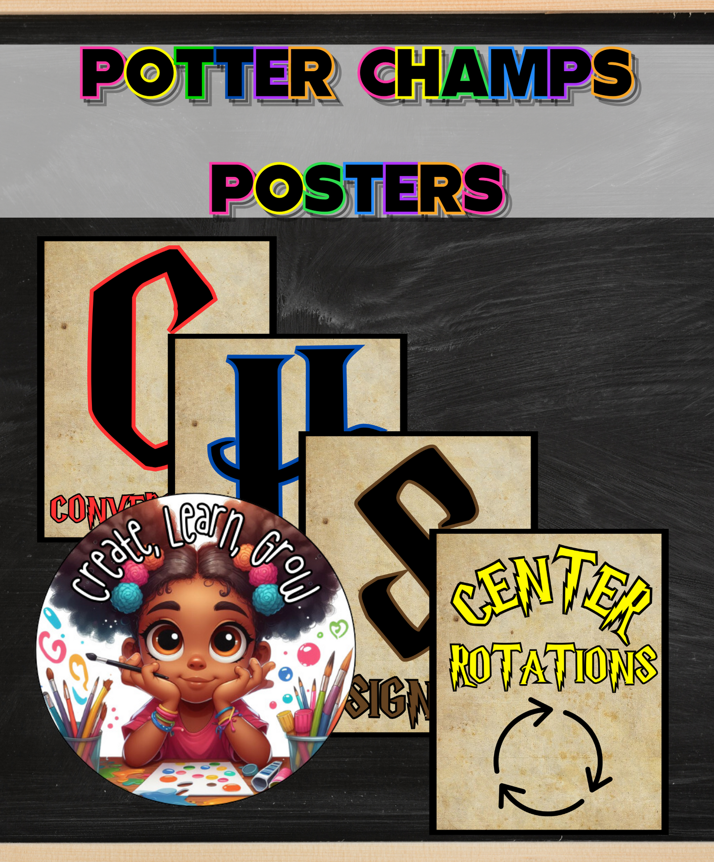 Harry Potter CHAMPS Posters - Mailed Physical Copy