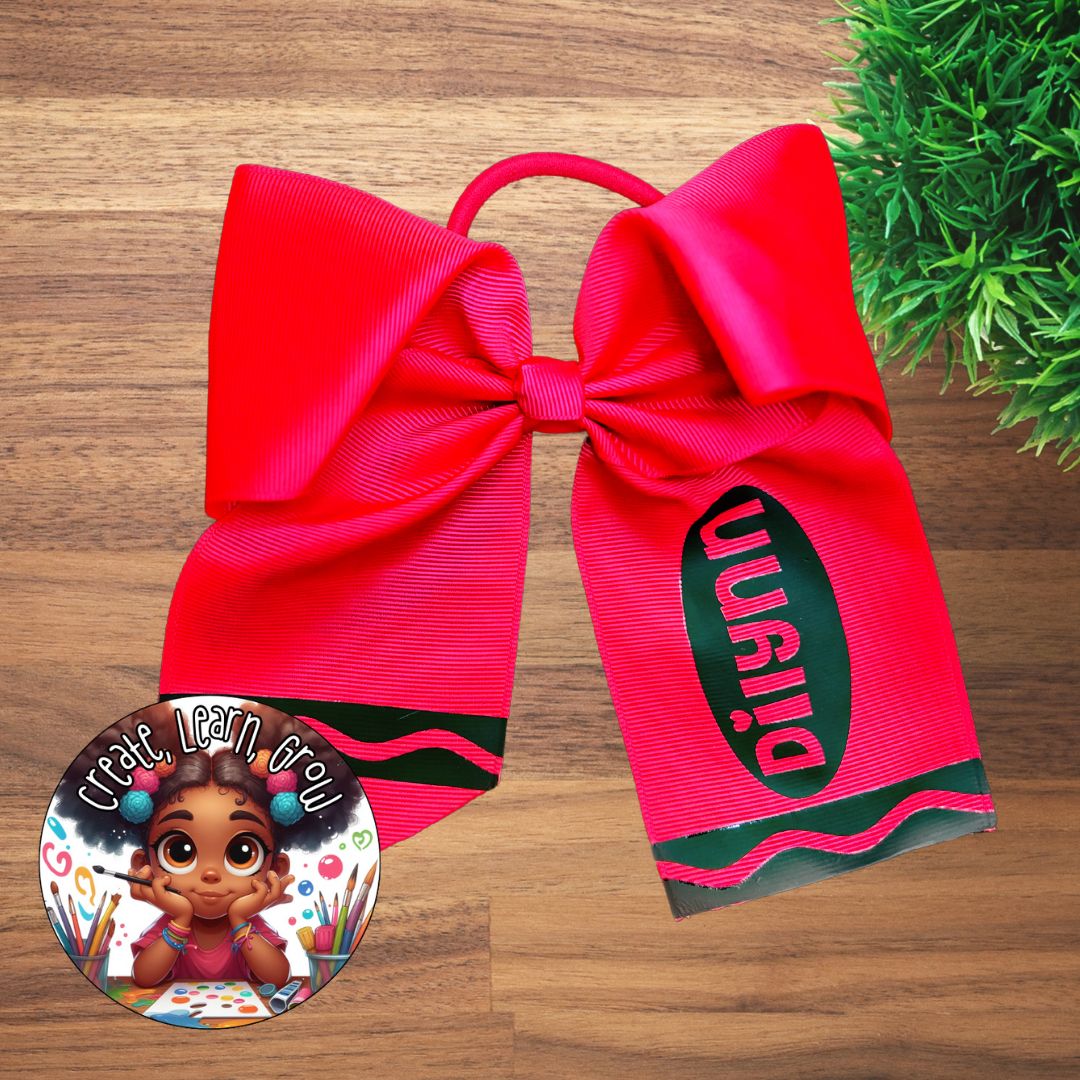 Crayon Style Hair Bow - 3 Inch