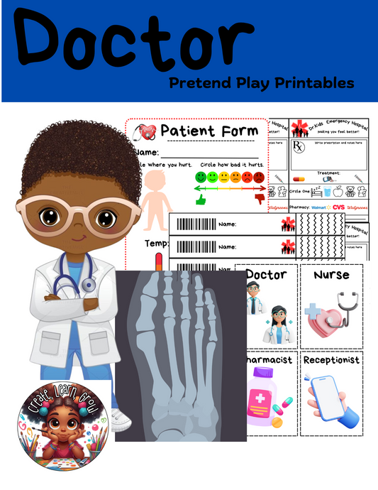 Doctor Pretend Play Printables - Digital Download