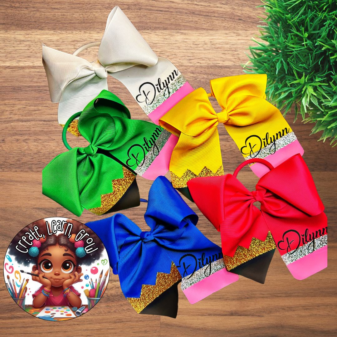 Pencil Style Hair Bow - 3 Inch