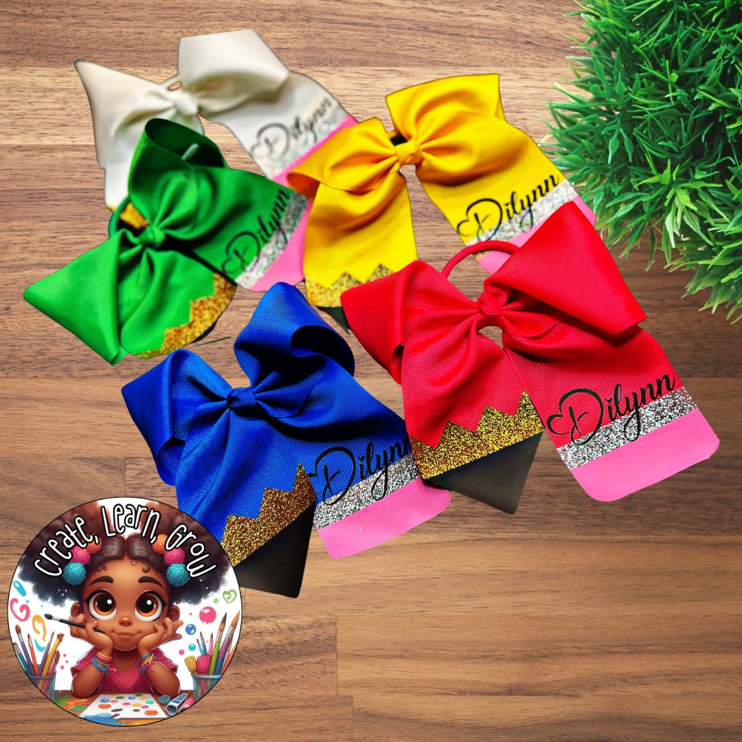 Pencil Style Hair Bow - 3 Inch